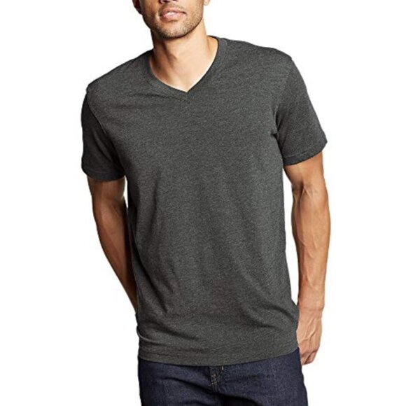 Eddie Bauer Men's Legend Wash Pro Short-Sleeve V-Neck T-Shirt - L - Picture 1 of 5
